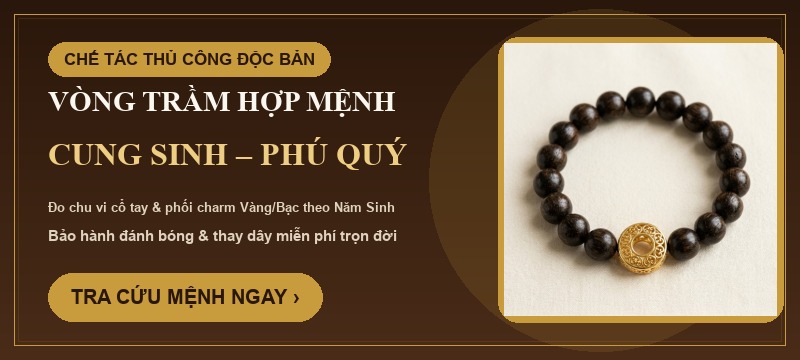 Banner Tư vấn Chọn Vòng Trầm Hợp Mệnh Ngũ Hành