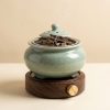 Lư Điện Xông Trầm Gốm Sứ Men Ngọc Hẹn Giờ
